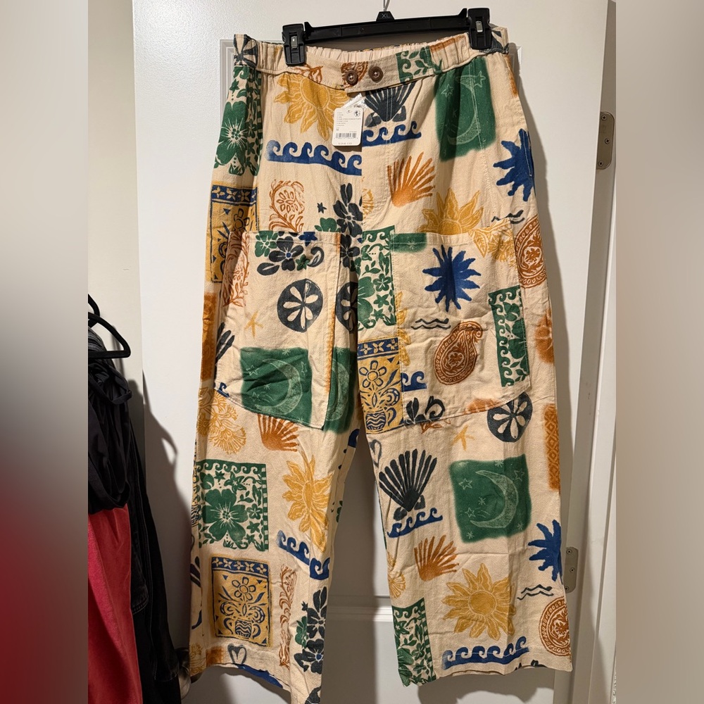 Free People Multicolor Floral Pants